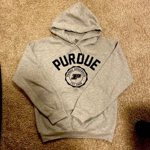 Grey Purdue Hoodie